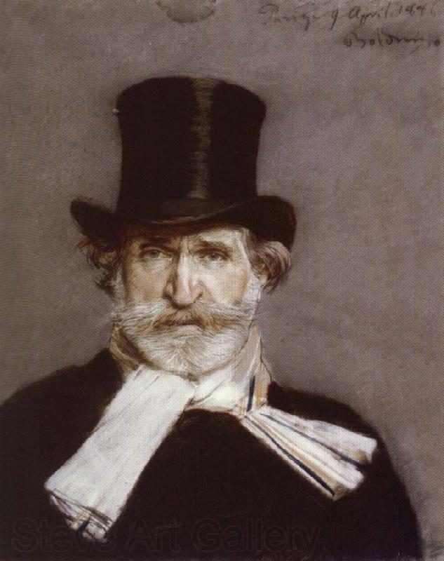Giovanni Boldini Portrait of Giuseppe Verdi Spain oil painting art